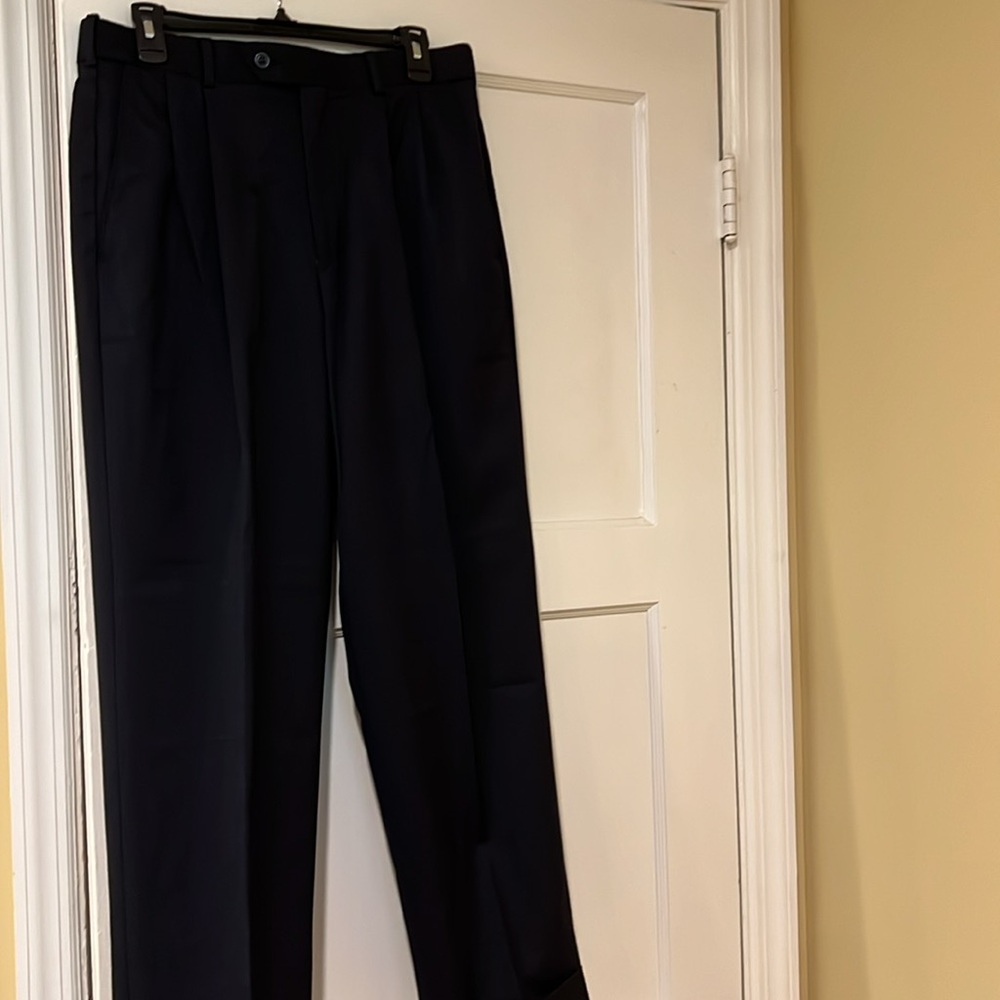 Dark Navy men’s dress pants- 100%